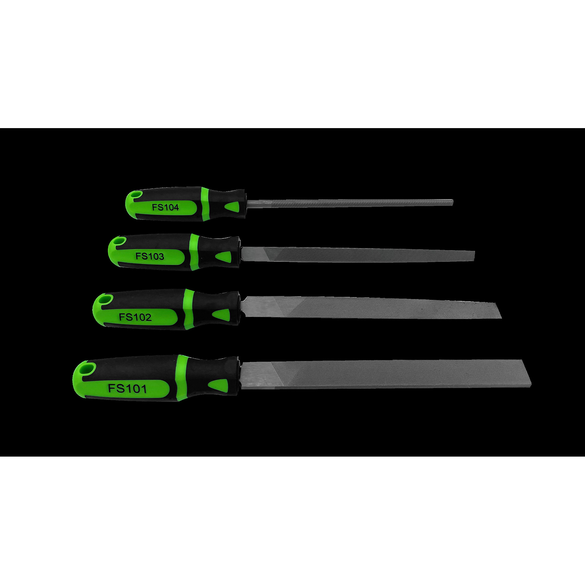 VIM Tools File Set — 4-Piece, 12in. OAL, Model# VIMFS100